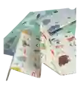 Juguete Tapete Impermeable Plegable Para Bebes Y Niños Doble Faz Motivos Surtidos