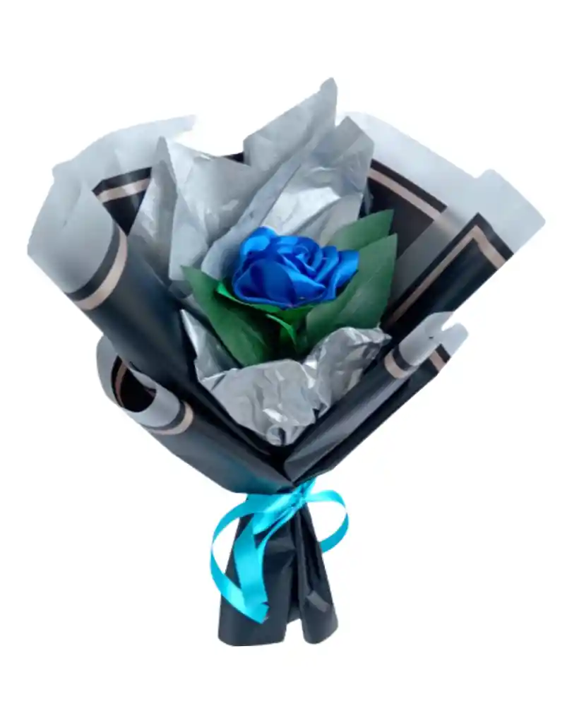 Rosa De Color Azul Unicornio Eterno