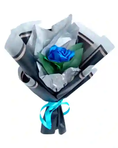 Rosa De Color Azul Unicornio Eterno