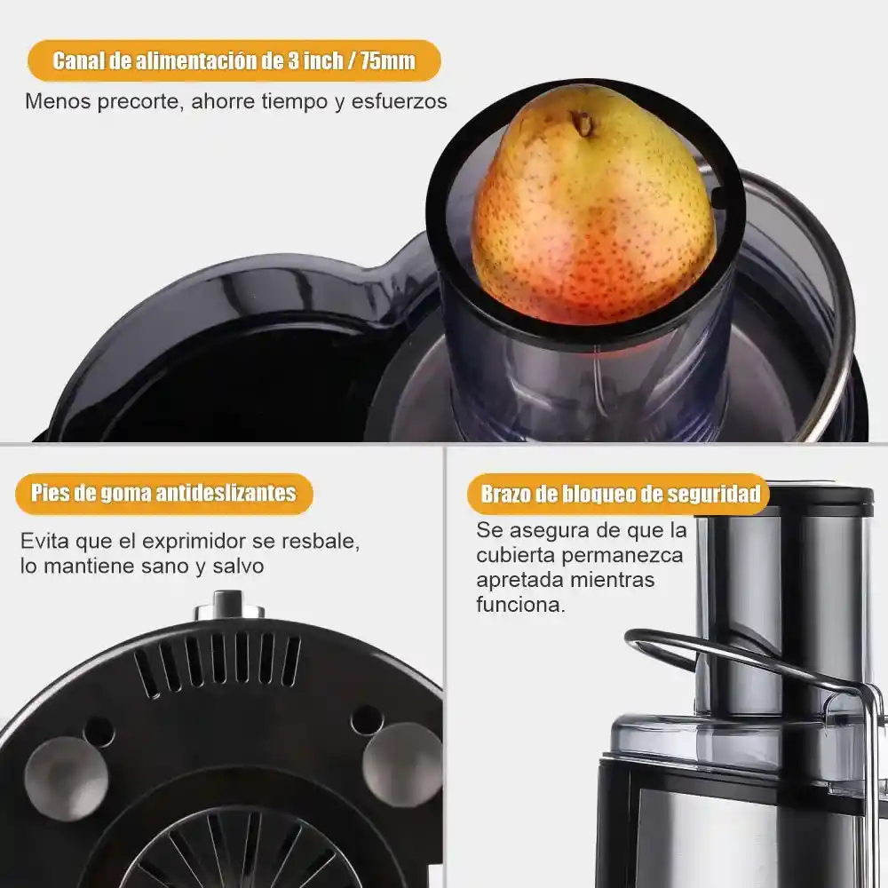 Extractor De Jugos Electrico Exprimidor De Zumo + Vaso 450ml