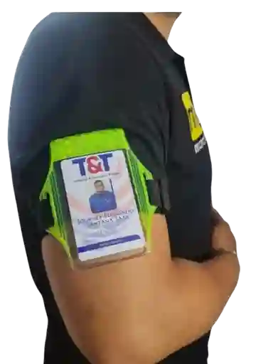 Brazalete Porta Carnet Vertical Reflectivo