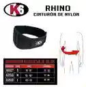 Cinturo De Nylon Para Levantamiento De Pesas K6 Talla L