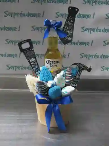 Anchetas Para Papá, Regalos Para Papá, Cerveza, Chocolates, Fresas Con Chocolate