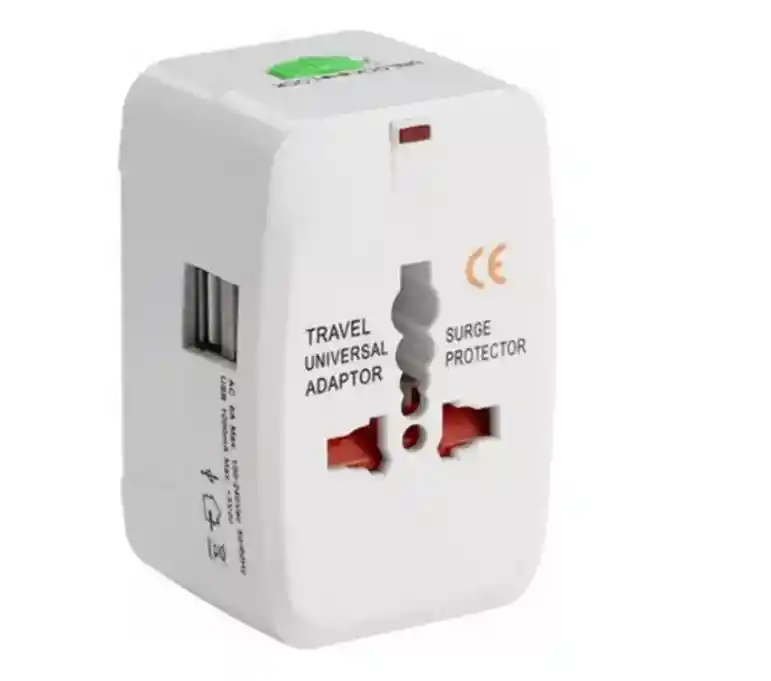 Adaptador Convertidor Enchufe Europeo Universal Viaje 2 Usb