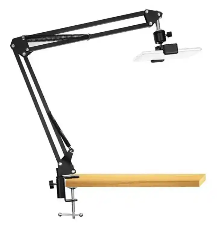 Brazo Soporte Celular Y Cámara Flexible Para Escritorio Mesa