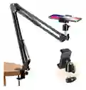 Brazo Soporte Celular Y Cámara Flexible Para Escritorio Mesa