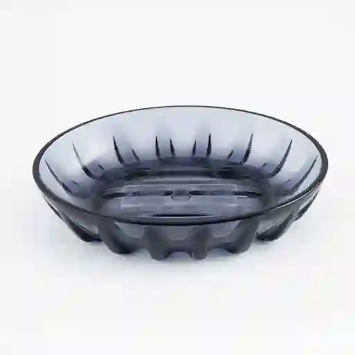 Jabonera Expressions Cristal 13x5cm Negro Plastico