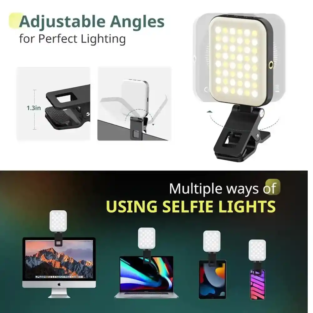 Luz Led Portátil Rgb Magsafe Iphone Ios Selfie Recargable