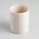 Portacepillo Expressions Lines 7x9cm Blanco Plastico