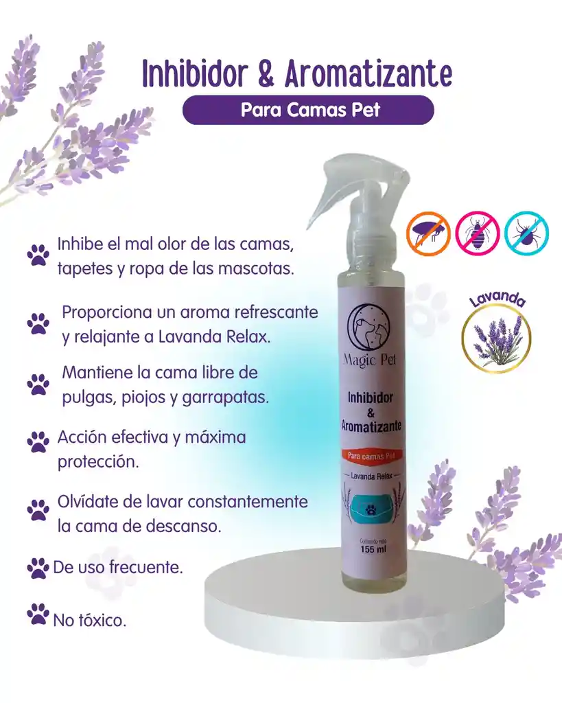 Inhibidor Aromatizante Para Camas Pet