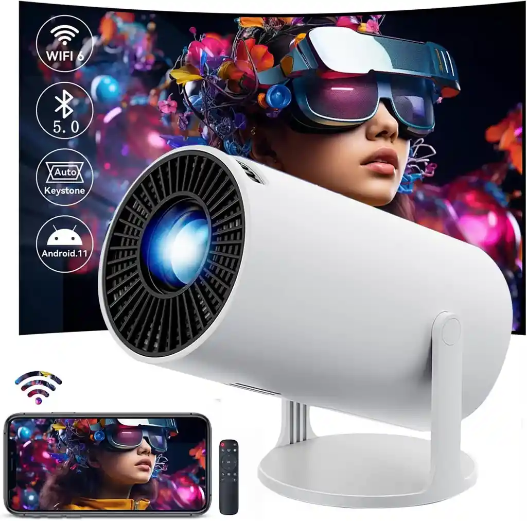 Hy300 Pro Proyector Inteligente Android 11 Wifi Bt 400ansi