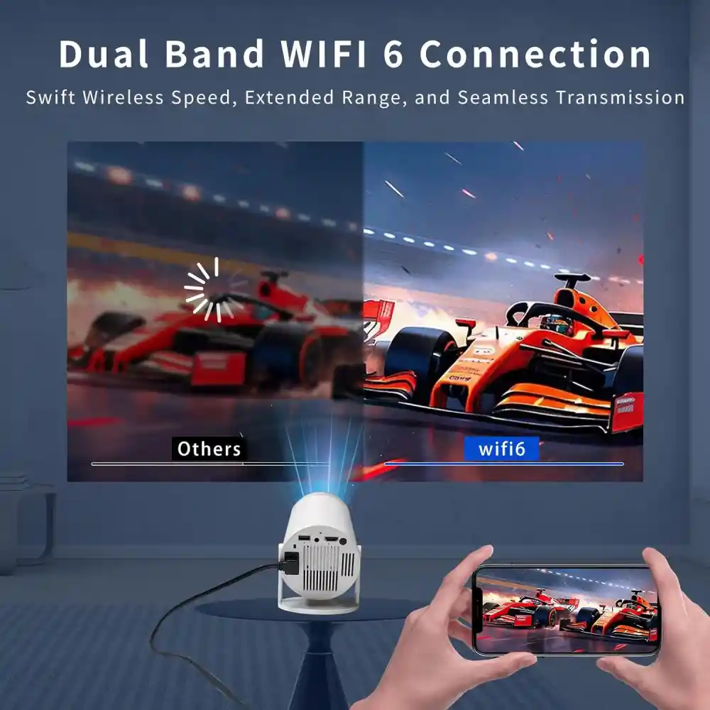 Hy300 Pro Proyector Inteligente Android 11 Wifi Bt 400ansi