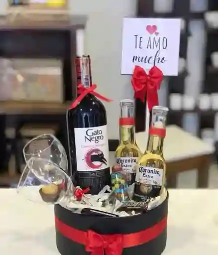Vino, Cerveza, Regalo Para Hombre, Dia Del Padre, Regalo Para Papa, Sorprende A Papa, Anchetas Chocolates