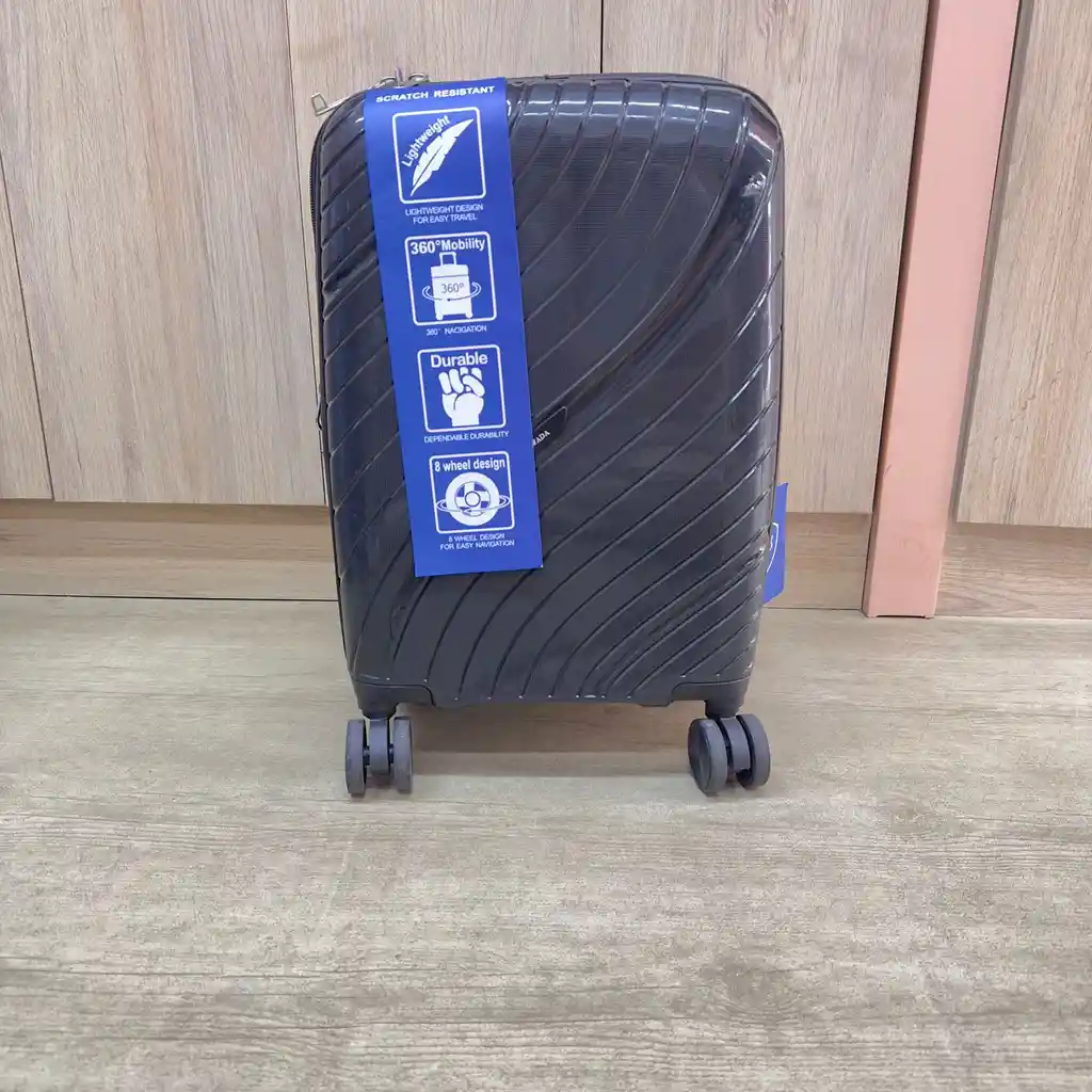 Maleta 8kg Expandible Negro