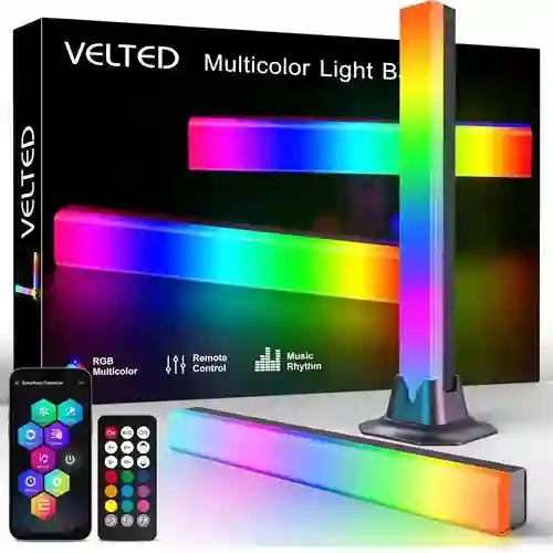 Barras De Luces Ritmica De Música Inteligente Ic Rgb 30 Cm