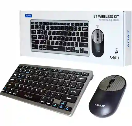 Combo Teclado Y Mouse Inalambrico A-1011b Tipo C