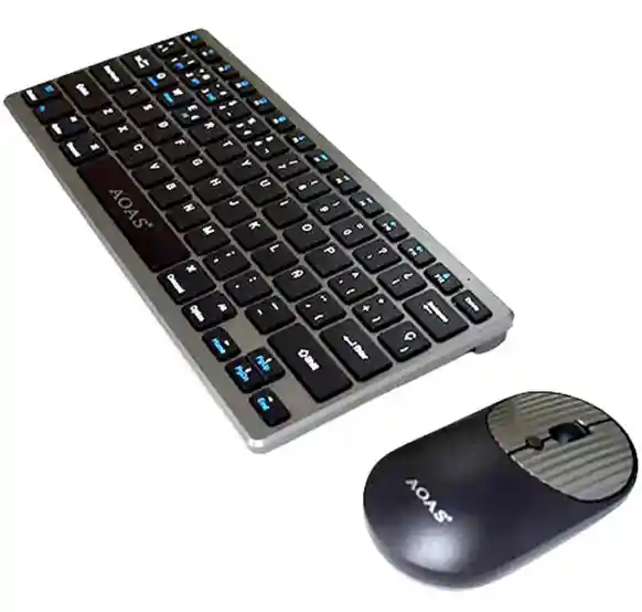 Combo Teclado Y Mouse Inalambrico A-1011b Tipo C