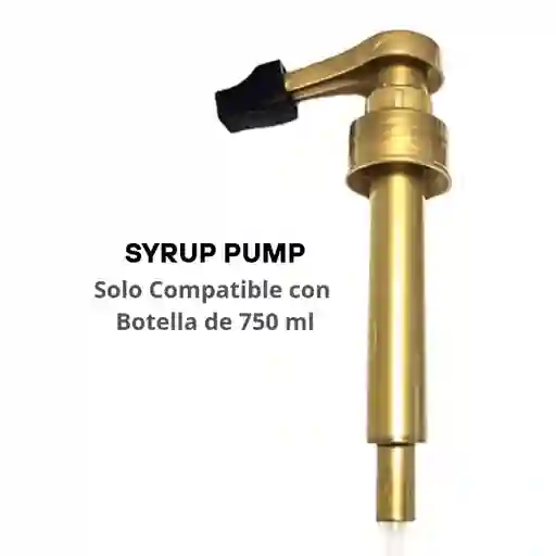 Monin Pump - Bomba Dosificadora Botellas 750 Ml – Precisión 1/4 Oz (8 Ml) Por Pulsación, Reutilizable Y Con Tapa Protectora, Color Dorado