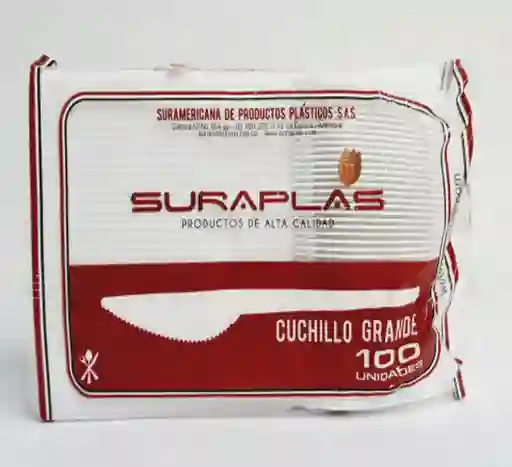 Cuchillo Grande Desechables Suraplas X100 Und