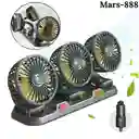 Ventilador Portatil Para Carro 3 Cabezales Mars-888