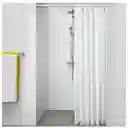 Cortina Blanca Baños Ducha Tina Con Ganchos Gratis 1.80 Metros Ancho X 2 Metros Alto