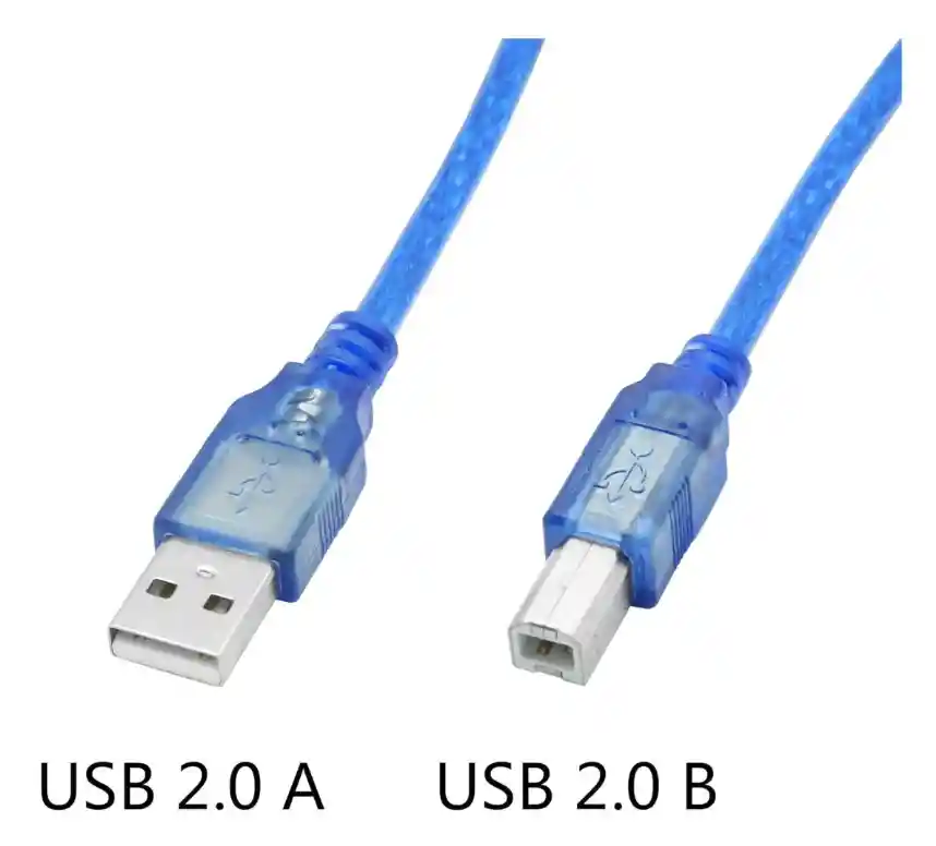 Cable Usb 2.0 Para Impresora 10 Mts Blindado Azul