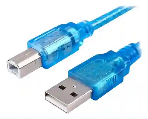 Cable Usb 2.0 Para Impresora 10 Mts Blindado Azul
