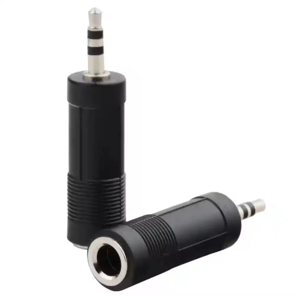 Adaptador Convertidor De Audio Jack 6.5mm Hembra A Jack 3.5mm Macho