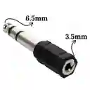 Adaptador Convertidor De Audio Jack 3.5mm Hembra A Jack 6.5mm Macho