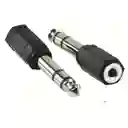 Adaptador Convertidor De Audio Jack 3.5mm Hembra A Jack 6.5mm Macho
