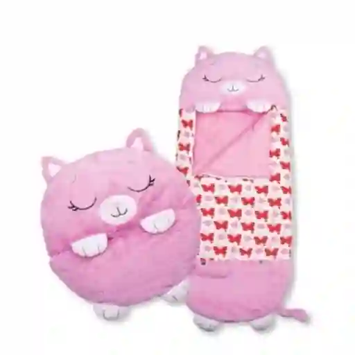 Happy Naper Juguete Bolsa Para Dormir Infantil Gato Rosa 130 Cm