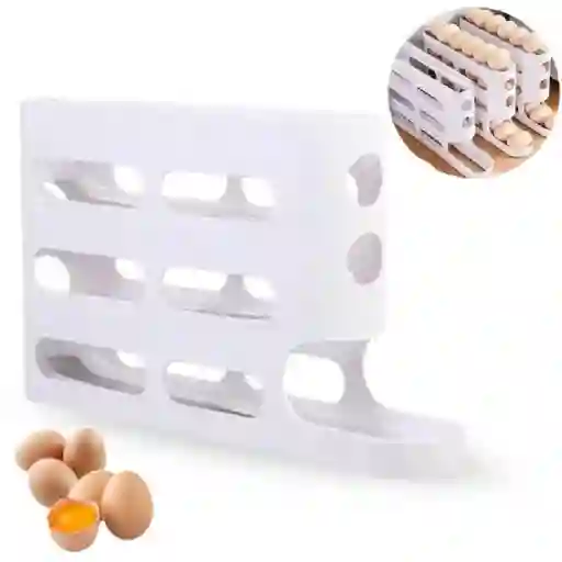 Bandeja Soporte Dispensador De Huevos Multiusos 3 Niveles