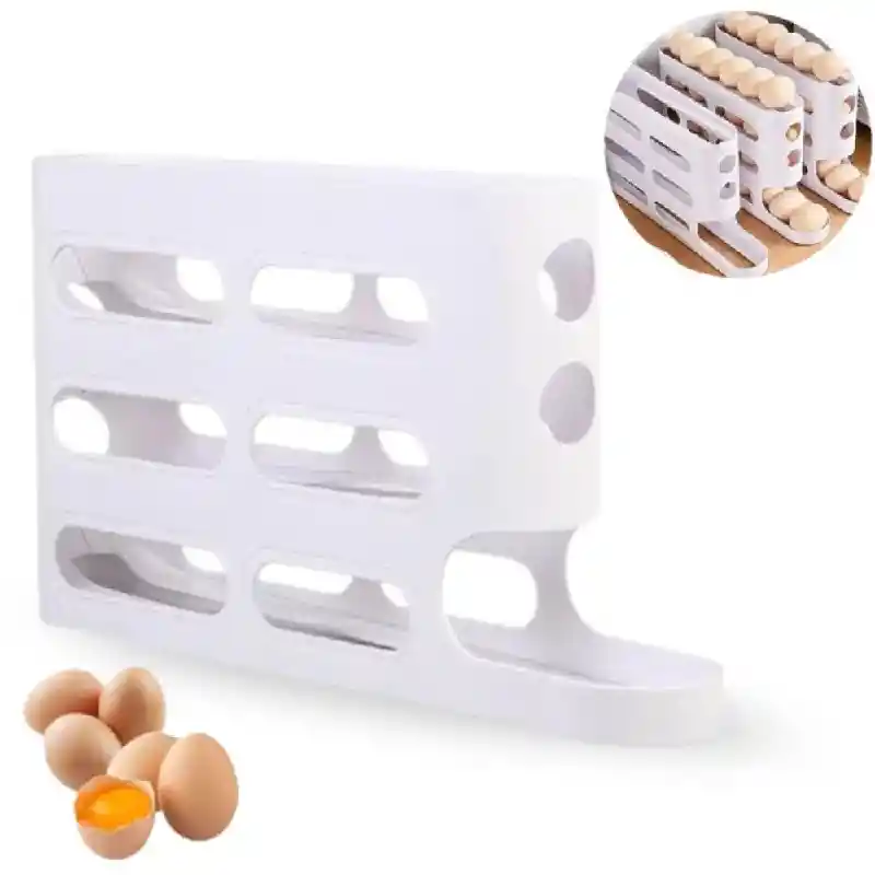 Bandeja Soporte Dispensador De Huevos Multiusos 3 Niveles
