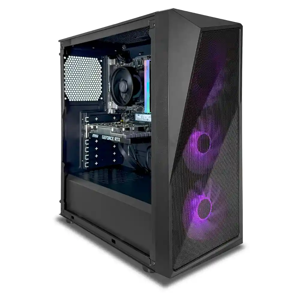 Pc Gamer Tauret Violet Tv48 Amd Ryzen 5 5600 Rtx 3050 6gb Ram 32gb M.2 1tb