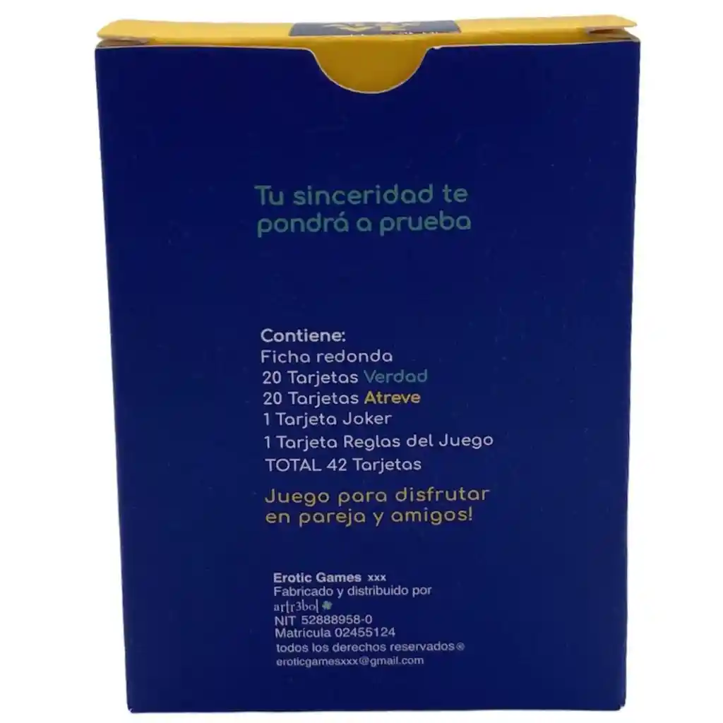 Juego De Cartas Eróticas Verdad O Se Atreve