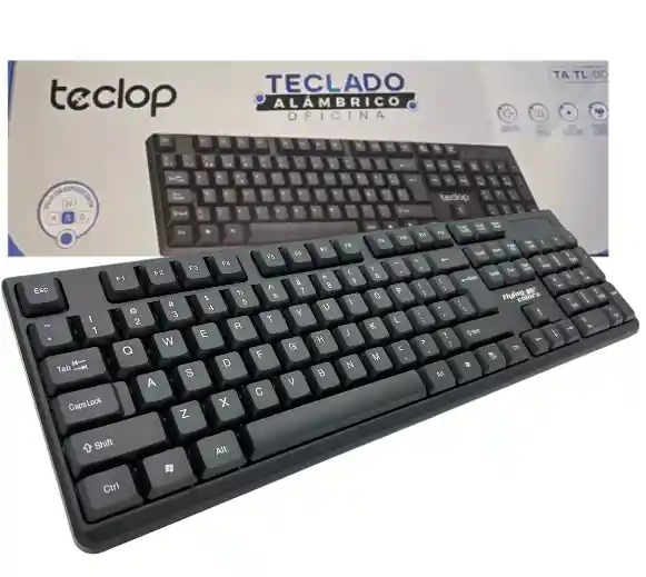 Teclado Alambrico De Oficina Teclop