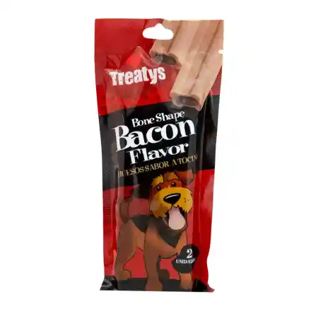 Snacks Treatys Hueso Sabor A Tocino X2