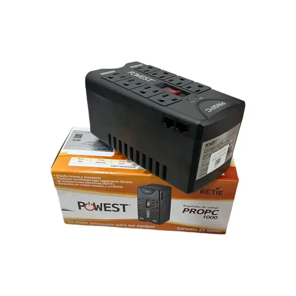 Regulador De Voltaje Propc 1000 - Powest