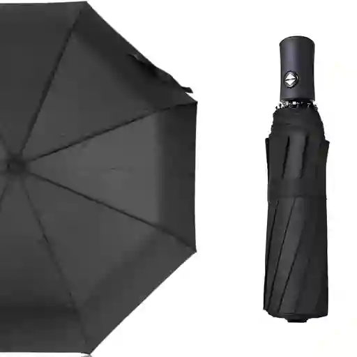 Sombrilla Automática Paraguas Automático Negra Filtro Uv