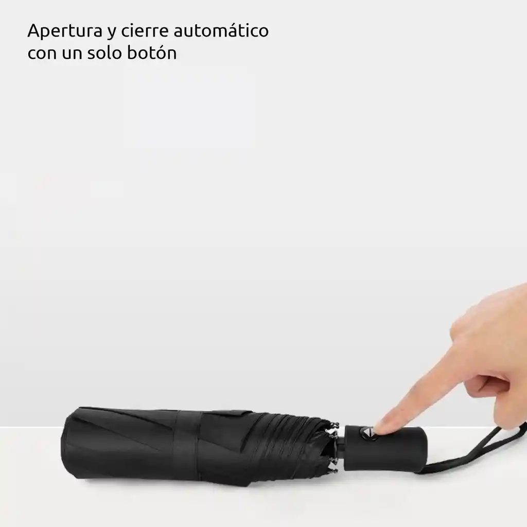 Sombrilla Automática Paraguas Automático Negra Filtro Uv