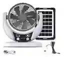 Ventilador Multifuncional Recargable Solar Gd-8025 Con Carga Usb