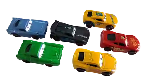 Set X6 Carros Metálicos Cars Rayo Mcqueen Niños Juguetes