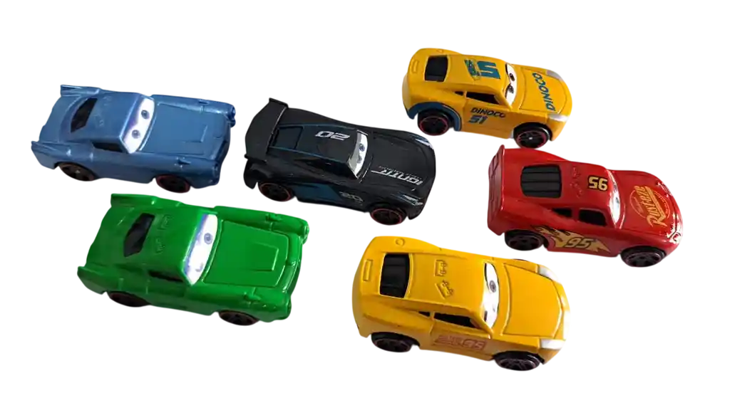 Set X6 Carros Metálicos Cars Rayo Mcqueen Niños Juguetes