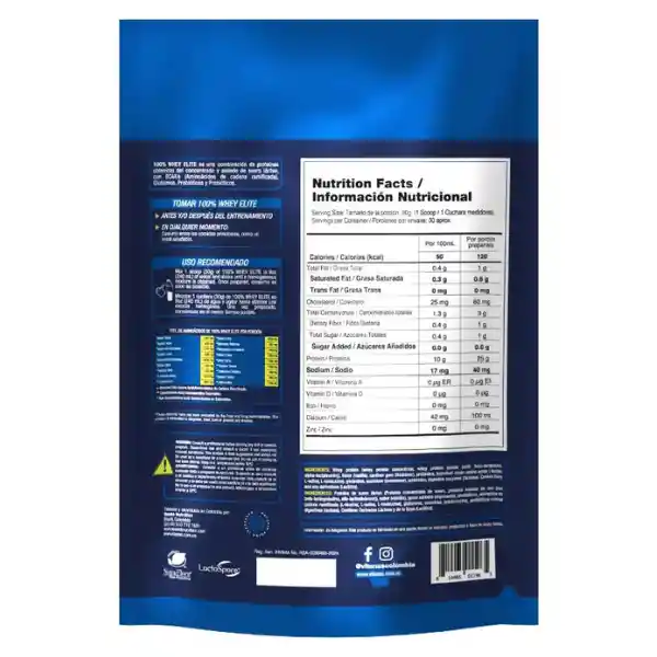 Whey Elite Proteina 2lbs Pay De Limon - 100% Proteina Limpia