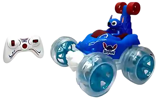 Carro Loco Stitch Control Remoto Recargable Niños 18cm