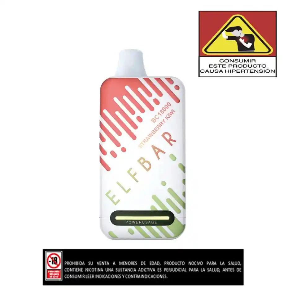 Vapeador Elfbar Satrawberry Kiwi 18.000 Puffs
