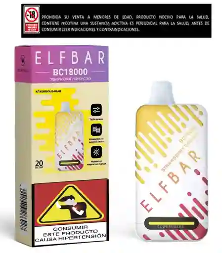 Vapeador Elfbar Strawberry Banana 18.000 Puffs