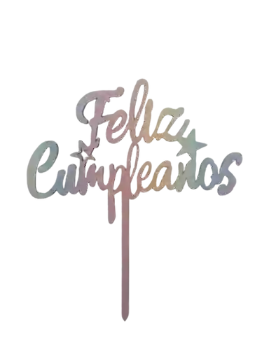 Feliz Cumpleaños Topper Para Pastel O Pudin