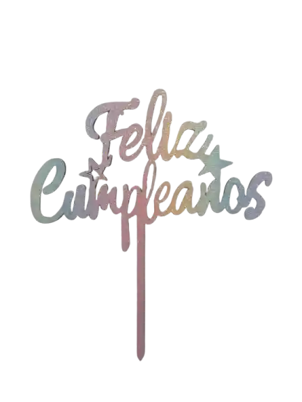Feliz Cumpleaños Topper Para Pastel O Pudin