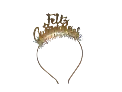Feliz Cumpleñaos Balaca Diadema Vincha Flecos Colores Surtidos